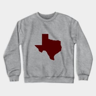Maroon Texas Crewneck Sweatshirt